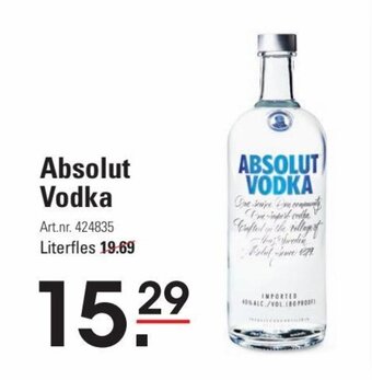 Sligro Absolut Vodka aanbieding