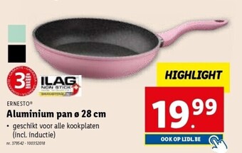 Lidl Aluminium pan 28 cm aanbieding