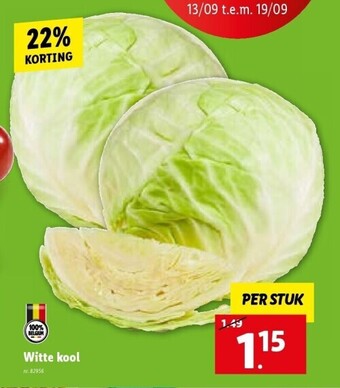 Lidl Witte kool aanbieding