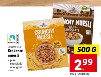 Krokante muesli 500 g
