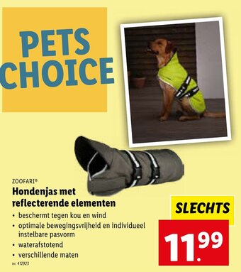 Hondenjas met reflecterende elementen