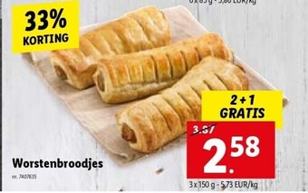 Lidl Worstenbroodjes aanbieding