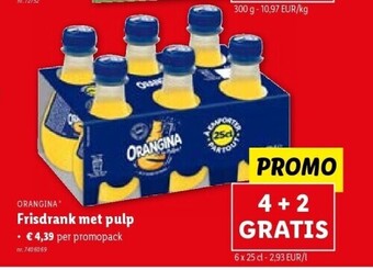 Lidl Frisdrank met pulp aanbieding