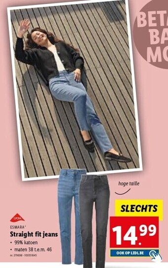 Lidl Straight fit jeans aanbieding