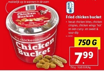 Fried chicken bucket 750 g