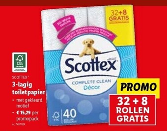 Lidl 3-lagig toiletpapier aanbieding