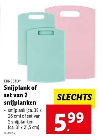 Lidl Snijplank of set van 2 snijplanken aanbieding