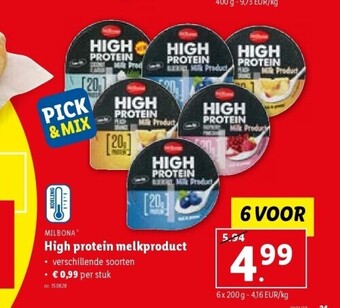 Lidl High protein melkproduct aanbieding