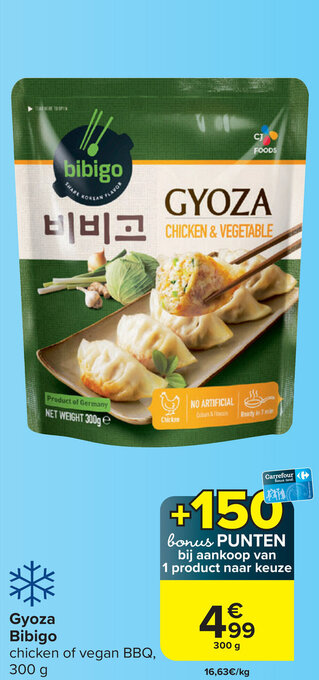 Carrefour Gyoza Bibigo aanbieding