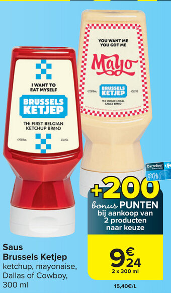Carrefour Saus Brussels Ketjep aanbieding
