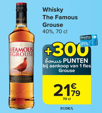 Carrefour Whisky The Famous Grouse aanbieding