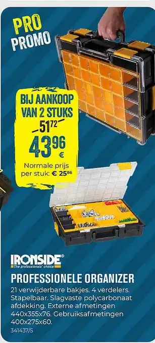 Meno Ironside Professionele Organizer aanbieding