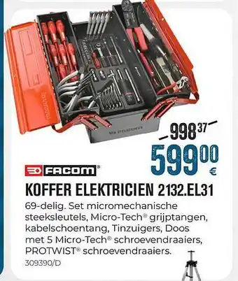 Meno Facom Koffer Elektricien 2132.el31 aanbieding