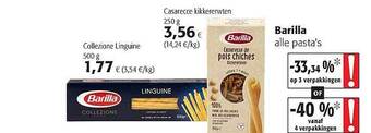Colruyt Barilla Alle Pasta's aanbieding