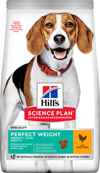 AVEVE Droogvoer voor volwassen honden van middelgrote rassen perfect weight 12 kg aanbieding