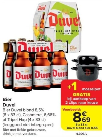 Carrefour Bier duvel aanbieding