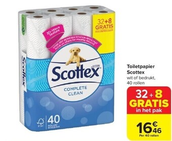 Carrefour Toiletpapier scottex aanbieding