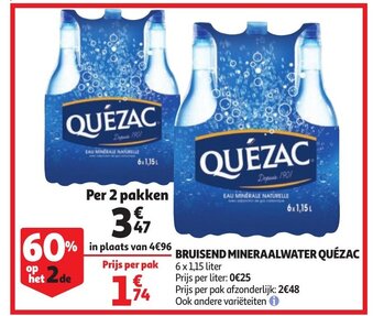 Bruisend Mineraalwater Quézac