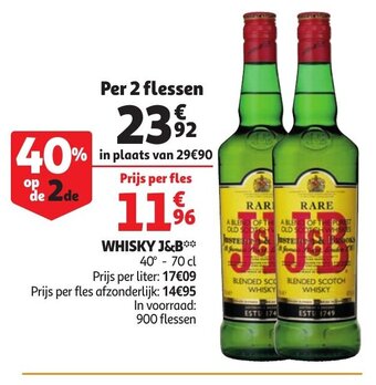 Auchan Whisky J&B aanbieding
