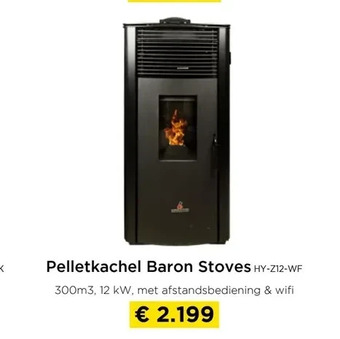 Molecule Pelletkachel baron stoves aanbieding