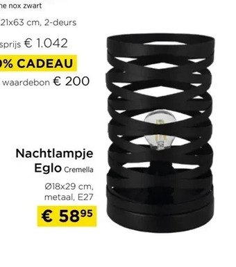 Nachtlampje eglo