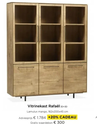 Molecule Vitrinekast rafaël aanbieding