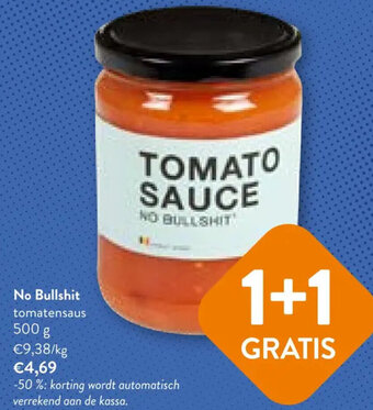 OKay No Bullshit tomatensaus 500g aanbieding