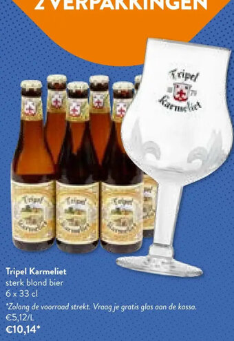 OKay Tripel Karmeliet sterk blond bier 6 x 33 cl aanbieding
