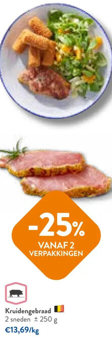 Kruidengebraad 2 sneden ± 250 g