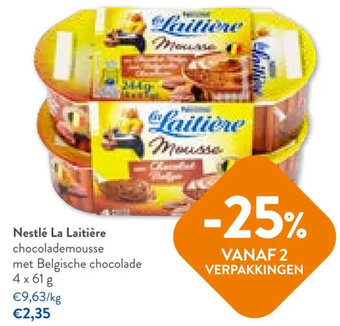 OKay Nestlé La Laitière chocolademousse met Belgische chocolade 4 x 61 g aanbieding