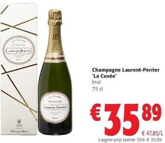 Colruyt Champagne laurent-perrier 'la cuvée' brut 75 cl aanbieding