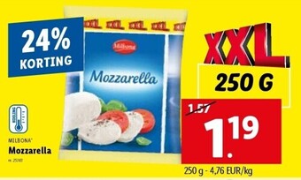 Lidl Mozzarella aanbieding