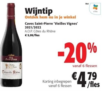 Colruyt Caves saint-pierre 'vieilles vignes' 2021/2022 aanbieding