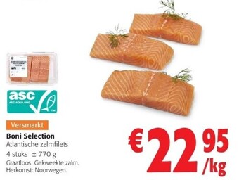 Colruyt Boni selection atlantische zalmfilets aanbieding