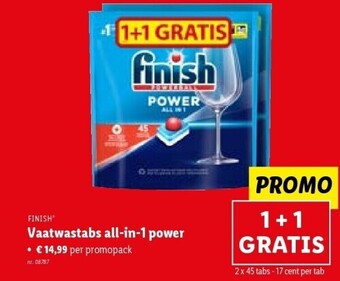 Lidl Vaatwastabs all-in-1 power aanbieding