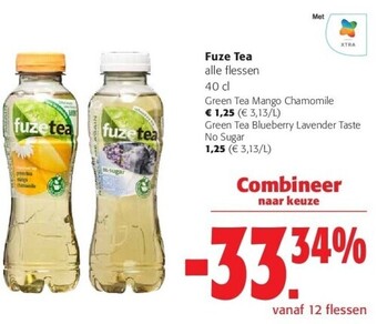 Colruyt Fuze tea alle flessen 40 cl aanbieding