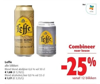 Colruyt Leffe blond blond abdijbier 6,6 % vol 50 cl aanbieding