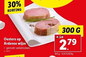 Lidl Oesters op ardense wijze aanbieding