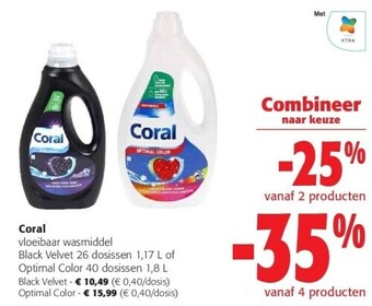 Colruyt Coral black velvet aanbieding
