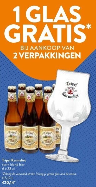 OKay Tripel karmeliet aanbieding