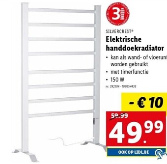 Lidl Elektrische handdoekradiator aanbieding