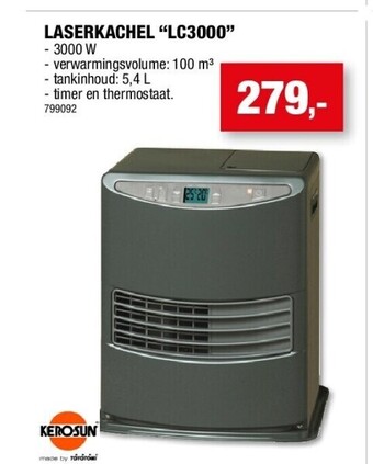 Hubo Laserkachel “lc3000” aanbieding