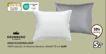 Jysk Inge kussensloop aanbieding