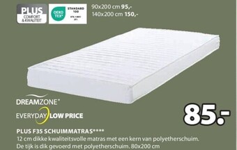 Jysk Plus f35 schuimmatras aanbieding