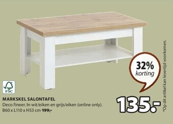 Jysk Markskel salontafel aanbieding