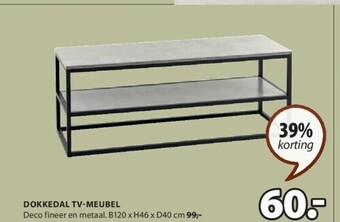 Jysk Dokkedal tv-meubel aanbieding