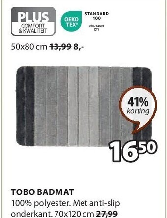 Jysk Tobo badmat aanbieding