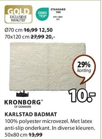 Jysk Karlstad badmat aanbieding