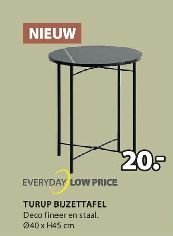 Jysk Turup bijzettafel aanbieding