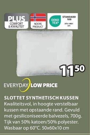 Jysk Slottet synthetisch kussen aanbieding